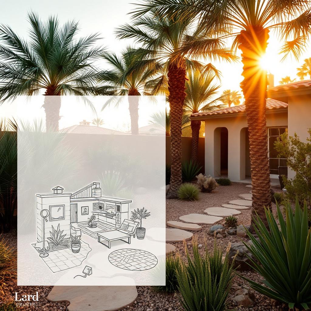 Modern Desert Redesign: Full backyard concept & install — Landscape Design project in Scottsdale, Arizona